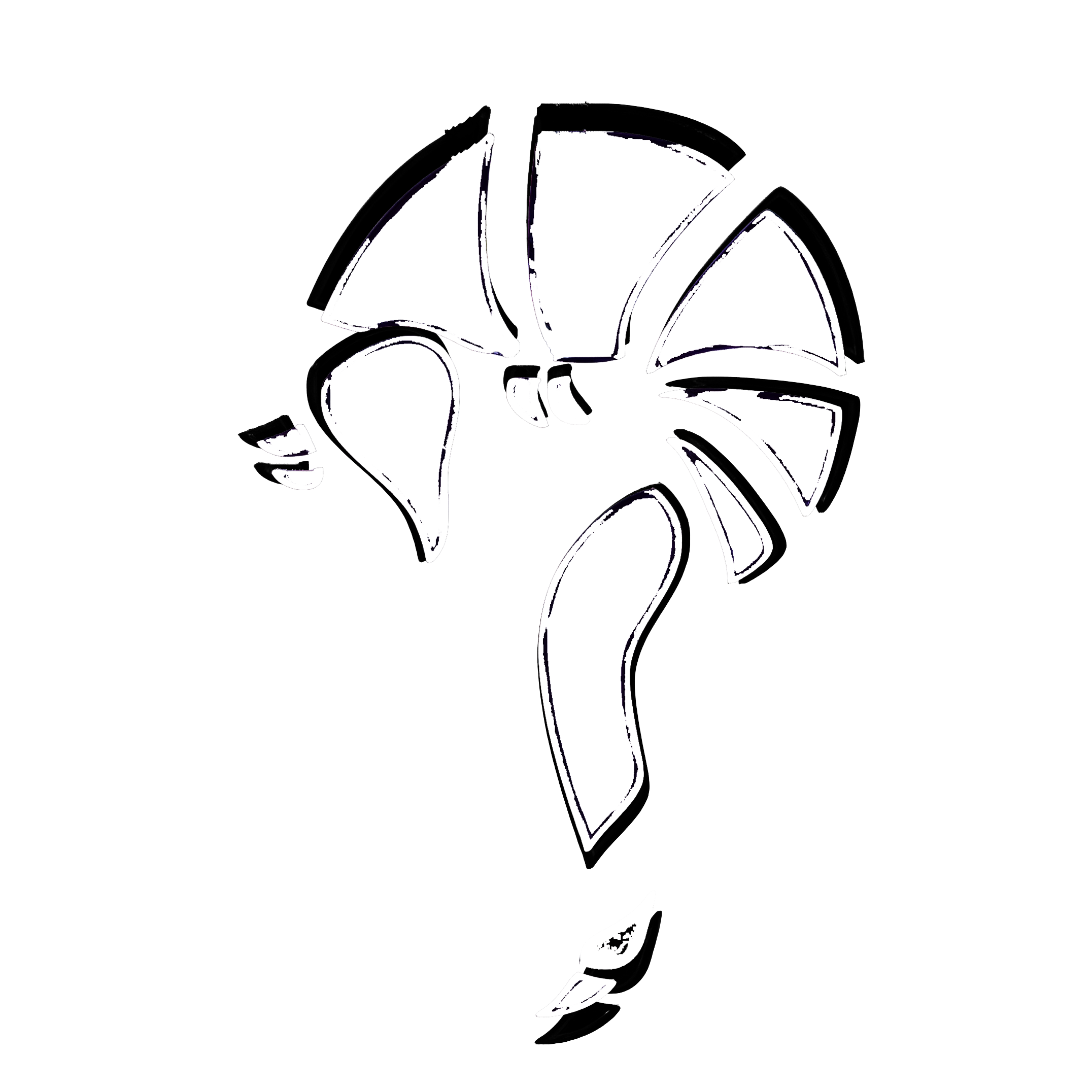 The trivia logo in it's distorted glory